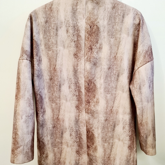 Fur Print Coat - US Size 4 Maison Scotch - Picture 5 of 6